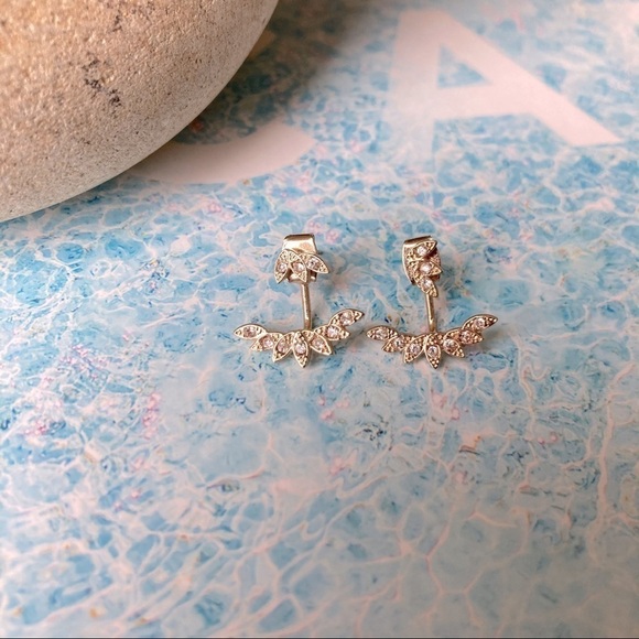 *2/$15* Rhinestone Earring Jacket - Picture 1 of 4